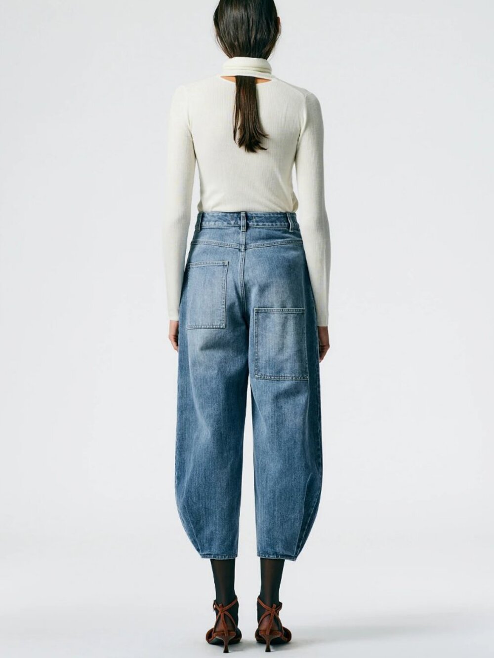 Tibi Brancusi Classic Wash Low-Rise Tapered Jean - Sz 28 (Regular Length)